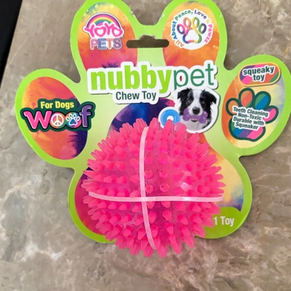 Glow Pet Green and Pink Dog Toy Set